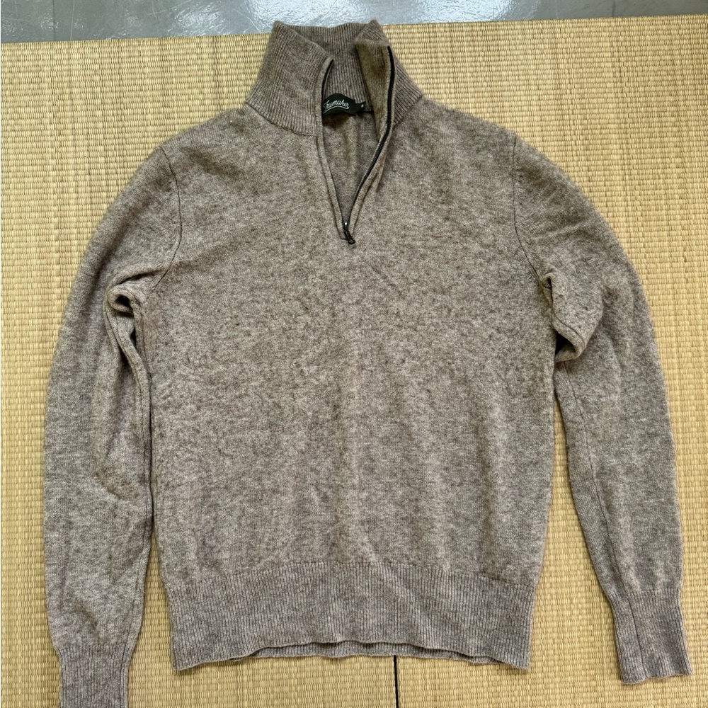 Pull-over Alpaca Wool Zip Sweater